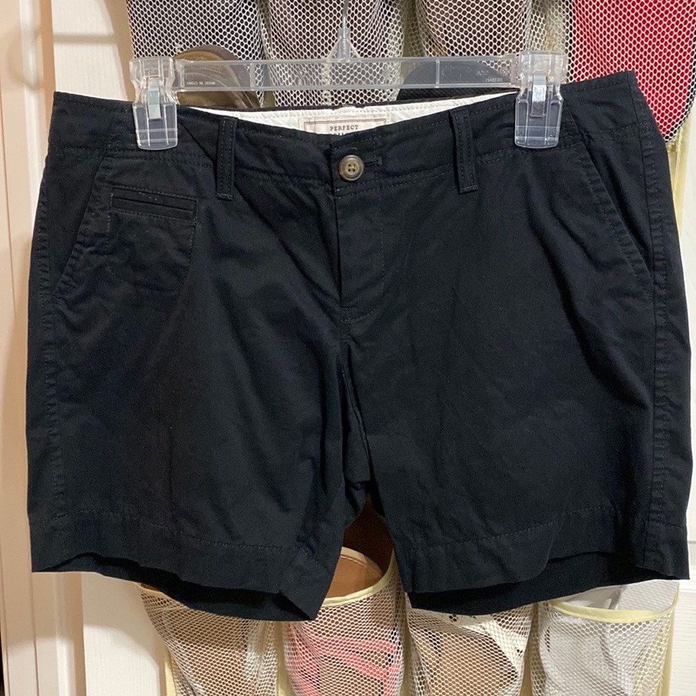 Black petite shorts